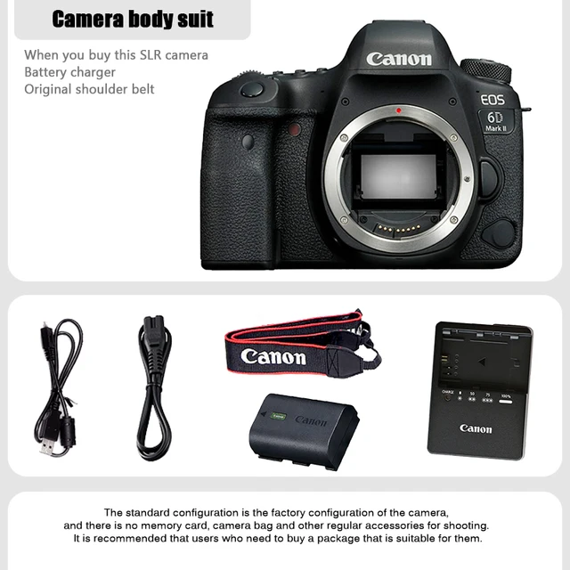NEW Canon 6DII 6D2  Camera EOS 6D Mark II DSLR Digital Camera Fotografica Profesional Camera