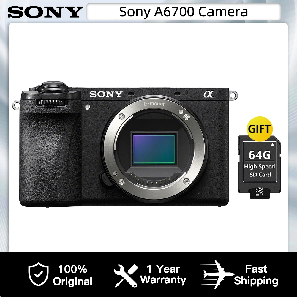 Digital Camera, Brand New, Sony Alpha 6700 Body, Black (Camera Lens Not Included)