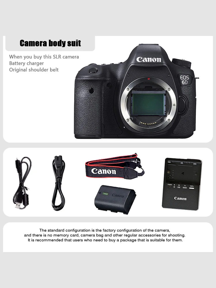 Canon 6D Full Frame DSLR Camera -20.2MP - Video - Wi-Fi