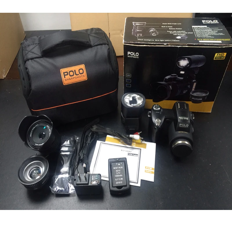 D7200 Digital Camera 13MP 3.0" 1080P HD camcorder 24X optical zoom telephoto Wide Angle Lens Professional camera video camera