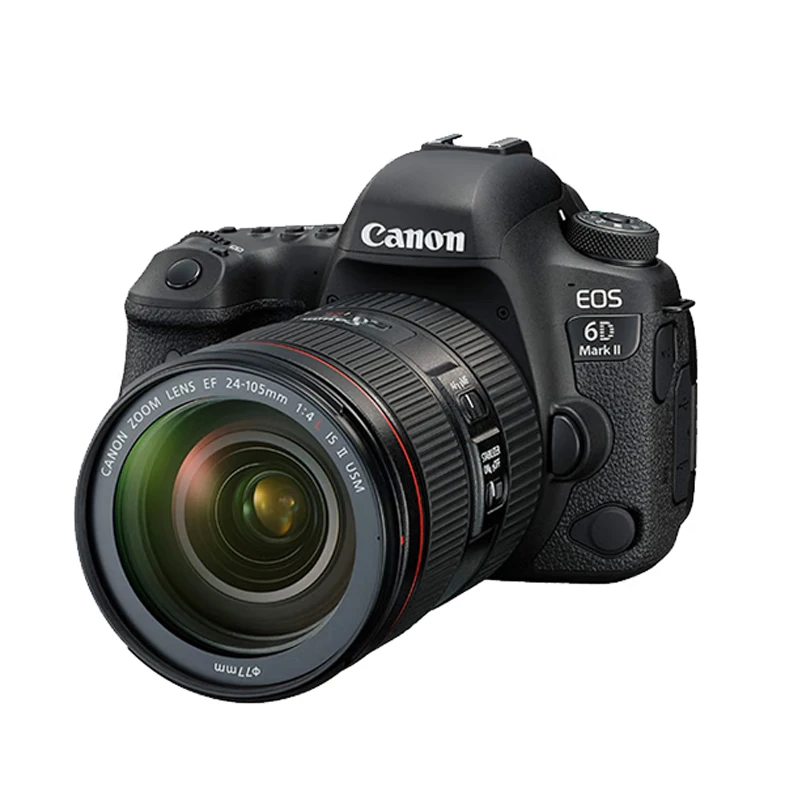 Canon EOS 6D Mark II DSLR Digital Compact Full Frame Camera High Pixel Fotografica Profesional With EF 24-105mm IS USM Lens 6D2