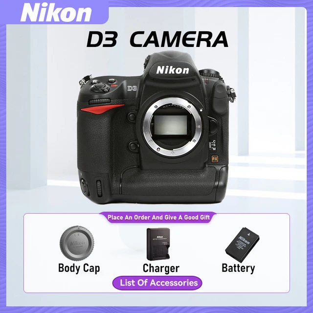 Nikon D3X D3 D4S D40X Full Frame DSLR Camera Professional High Definition Digital Tourism  Vlog Video Photography Cameras（Used）