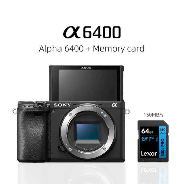 Sony Alpha A6400 E-Mount APS-C Mirrorless Digital Camera Body Or With 16-50mm Lens Compact Professional Photography