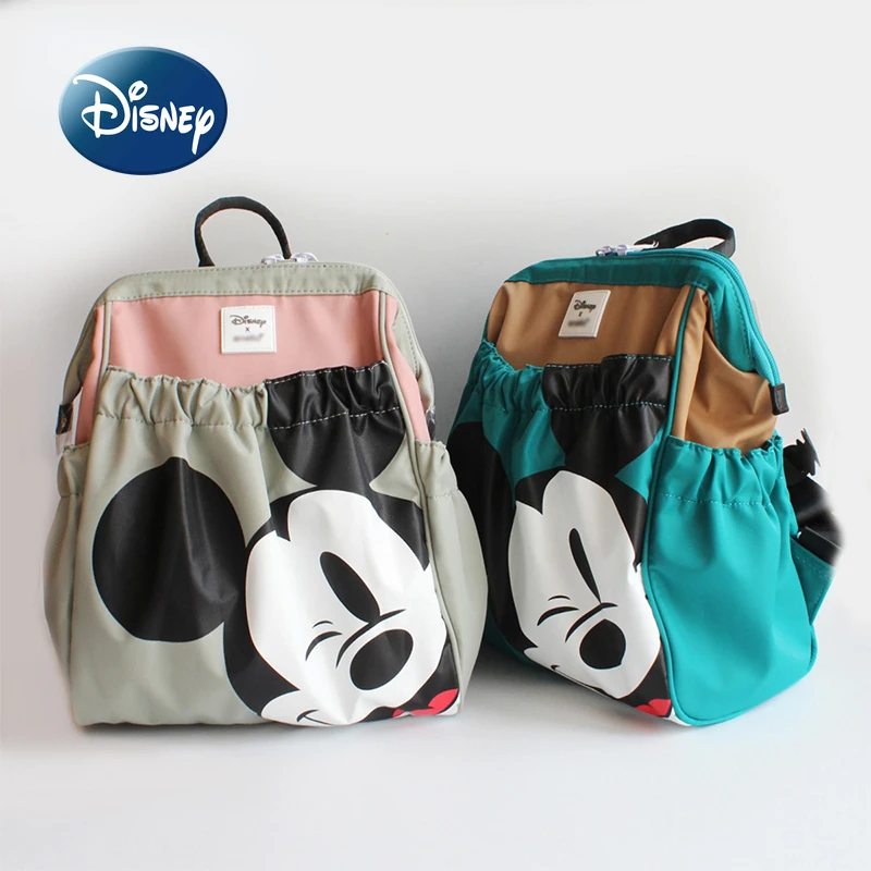 Disney Mickey New Diaper Bag Backpack Large Capacity Multifunctional Baby Diaper Bag Cartoon Cute Lightweight Outdoor Mommy Bag