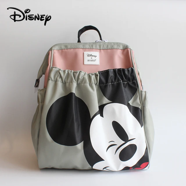 Disney Mickey New Diaper Bag Backpack Large Capacity Multifunctional Baby Diaper Bag Cartoon Cute Lightweight Outdoor Mommy Bag