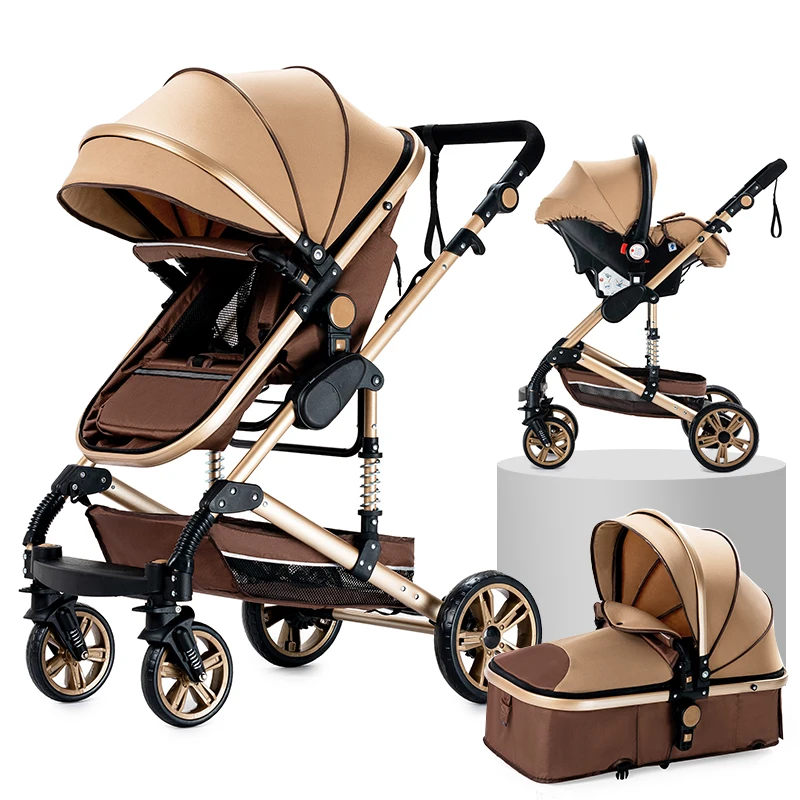 Baby stroller Lightweight  Carrier 3 in 1 stroller four wheel strollers