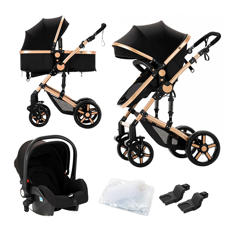 Baby stroller 3 in 1 lightweight baby stroller carriage