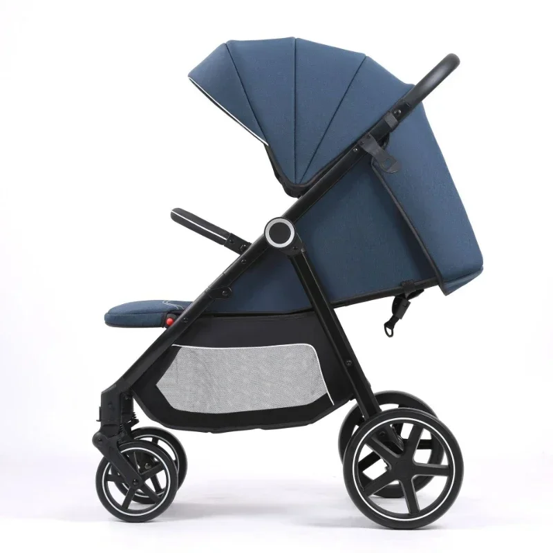 Large Space and High Sitting Position Lightweight Stroller Foldable Baby Stroller Baby Carriage Travel Pushchair Infant Trolley