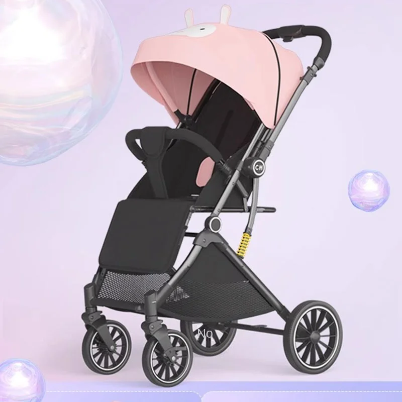 High View Stroller Can Be Seated and Lying Bidirectional Implementation of Lightweight Disassembly Wash One-Click Folding