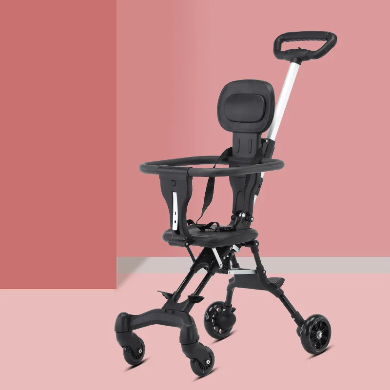 Baby Stroller Folding Portable Stroller Children's Stroller Lightweight High Landscape Two-way Adjustment