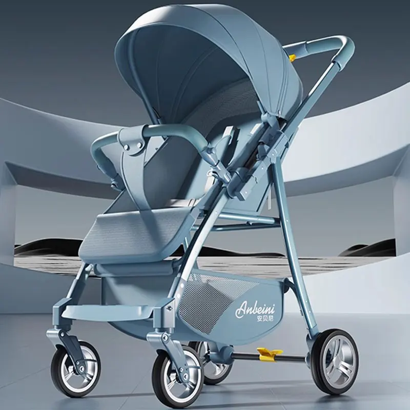 The Lightweight Baby Stroller Can Be Seated and Laid Down One-Button Folding Two-Way Promotion of 0-3 Years Old Baby Stroller