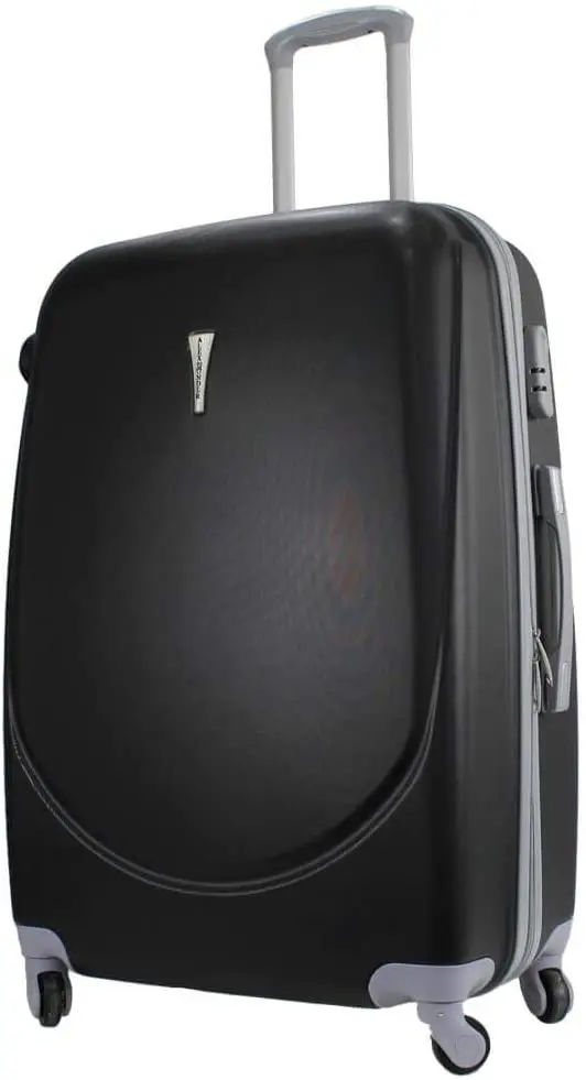 Large Travel Suitcase Rigid Luggage ABS 4 Wheels and Lock Comfortable Light Structure with Telescopic Handle and Hand