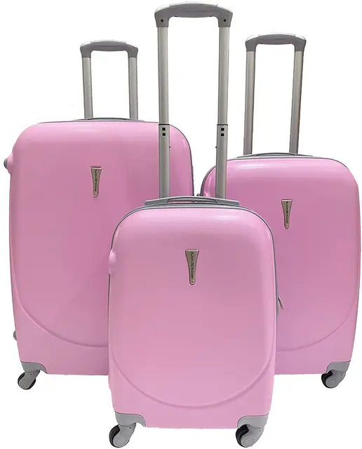 Large Travel Suitcase Rigid Luggage ABS 4 Wheels and Lock Comfortable Light Structure with Telescopic Handle and Hand