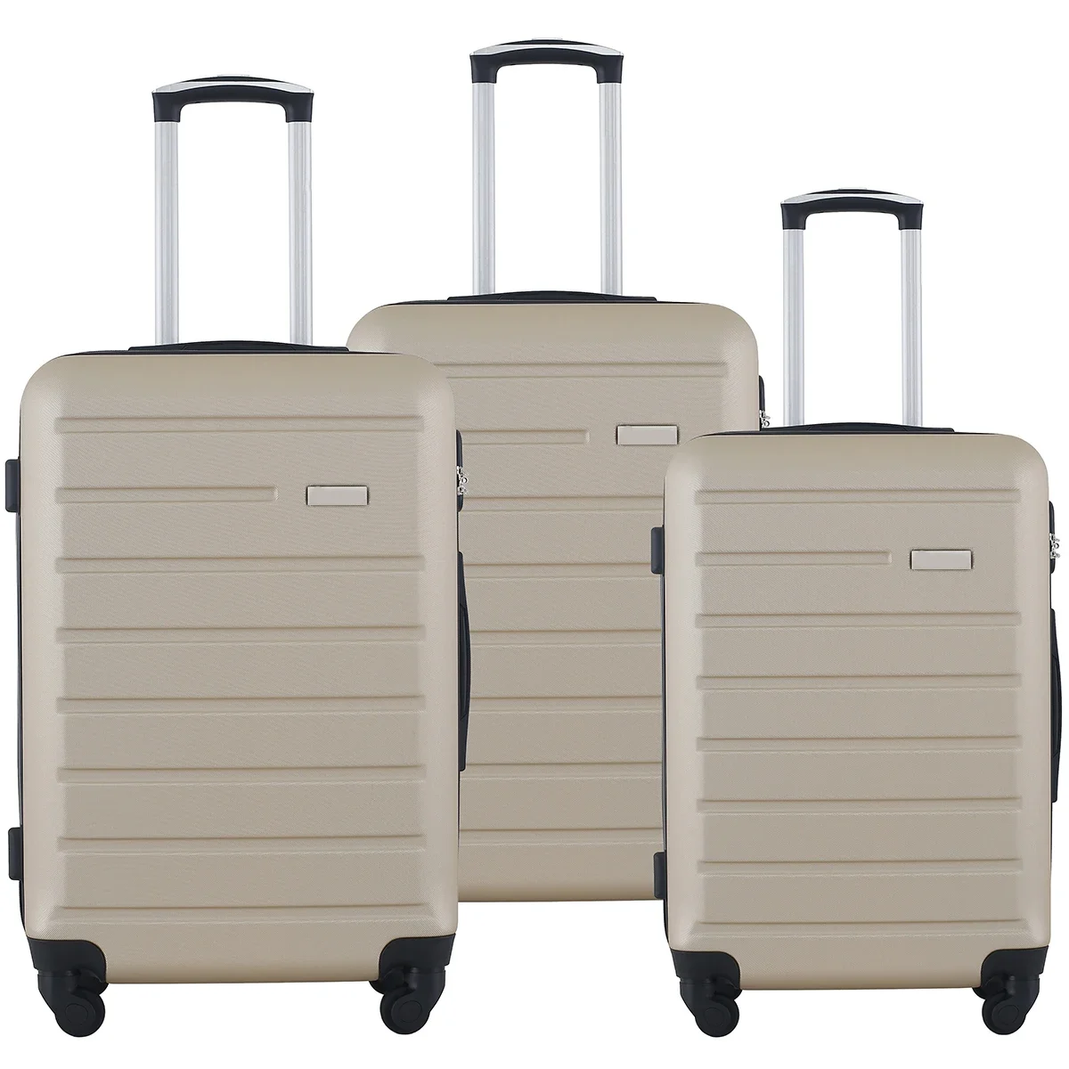 3pcs/lot ABS Suitcase Set 55cm-65cm-75cm Rolling Suitcase on wheels Trolley Luggage Bag