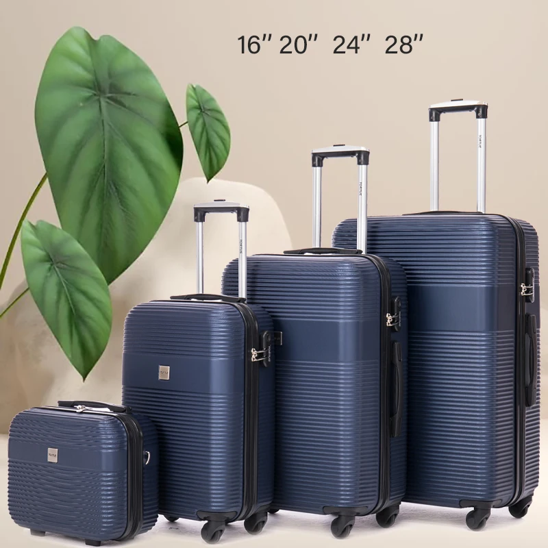 4PCS/lot Fashion Unisex Spinner Luggage Set ABS 20''24''28'' Suitcase Rolling Trolley