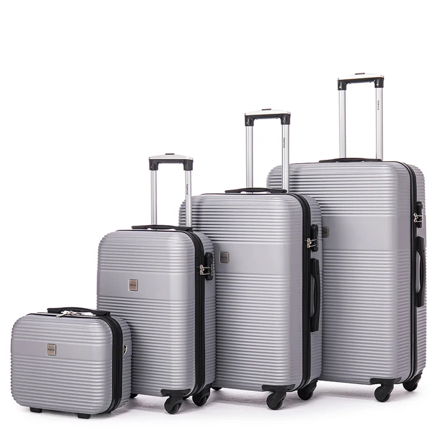 4PCS/lot Fashion Unisex Spinner Luggage Set ABS 20''24''28'' Suitcase Rolling Trolley