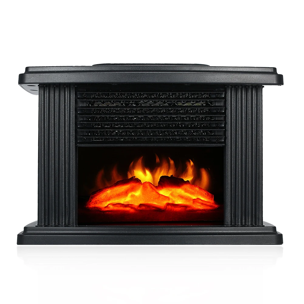 3D Electric Fireplace Smokeless Electric Heater US/EU Plug with Remote Control Flame