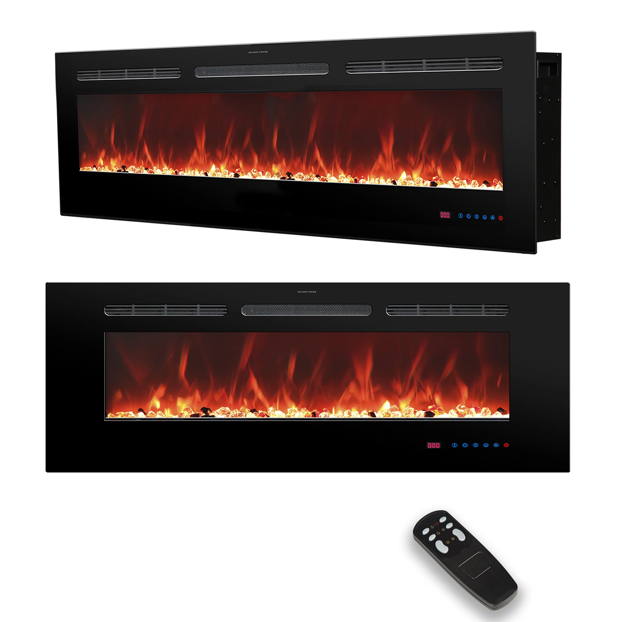 50 Inches Wall Mounted 120V Electric Fireplace Heaters