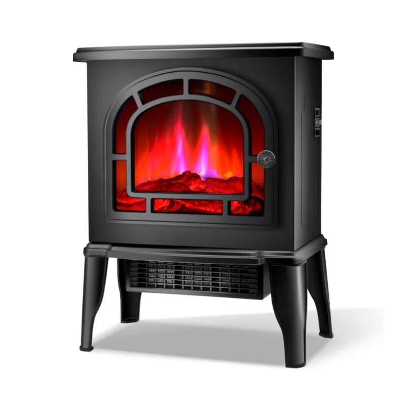 Electric Fireplace Heater Household Indoor Small Conditioner High Power Quick Heating Simulation Flame Air Blower Fan Heater