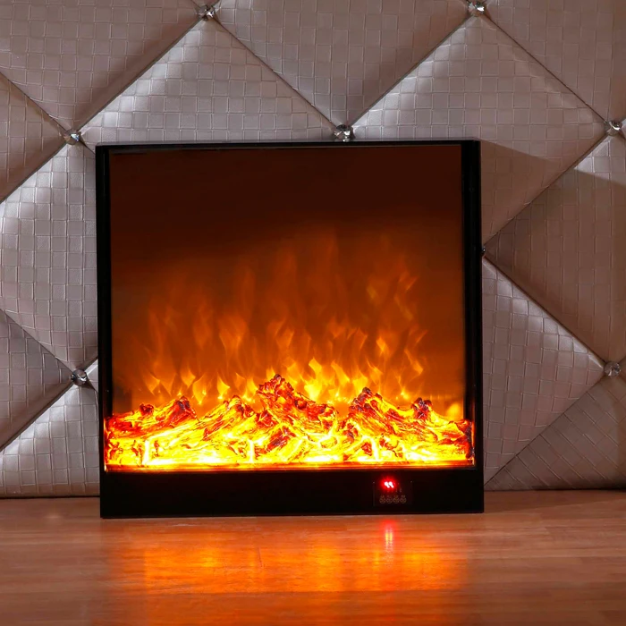 Fireplace core simulation fire background wall fireplace embedded electric fireplace heater