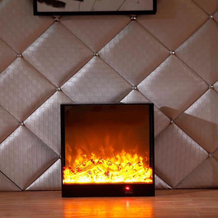 Fireplace core simulation fire background wall fireplace embedded electric fireplace heater