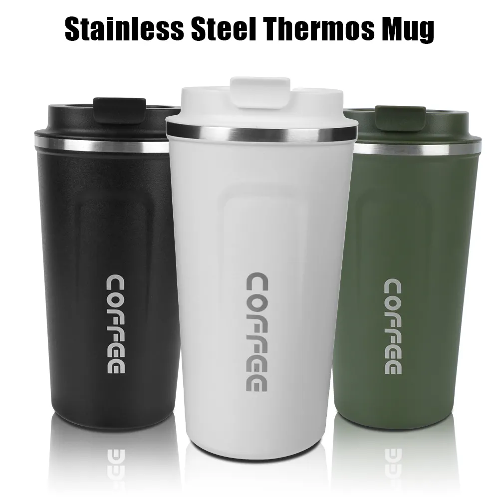 Thermos Café Mug for Tea Water Coffee Travel Cup Mug 380/510ML Double Stainless Steel