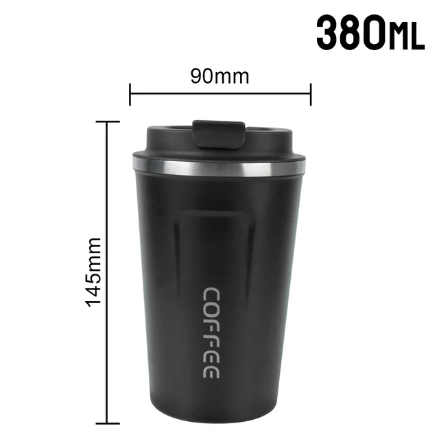 Thermos Café Mug for Tea Water Coffee Travel Cup Mug 380/510ML Double Stainless Steel