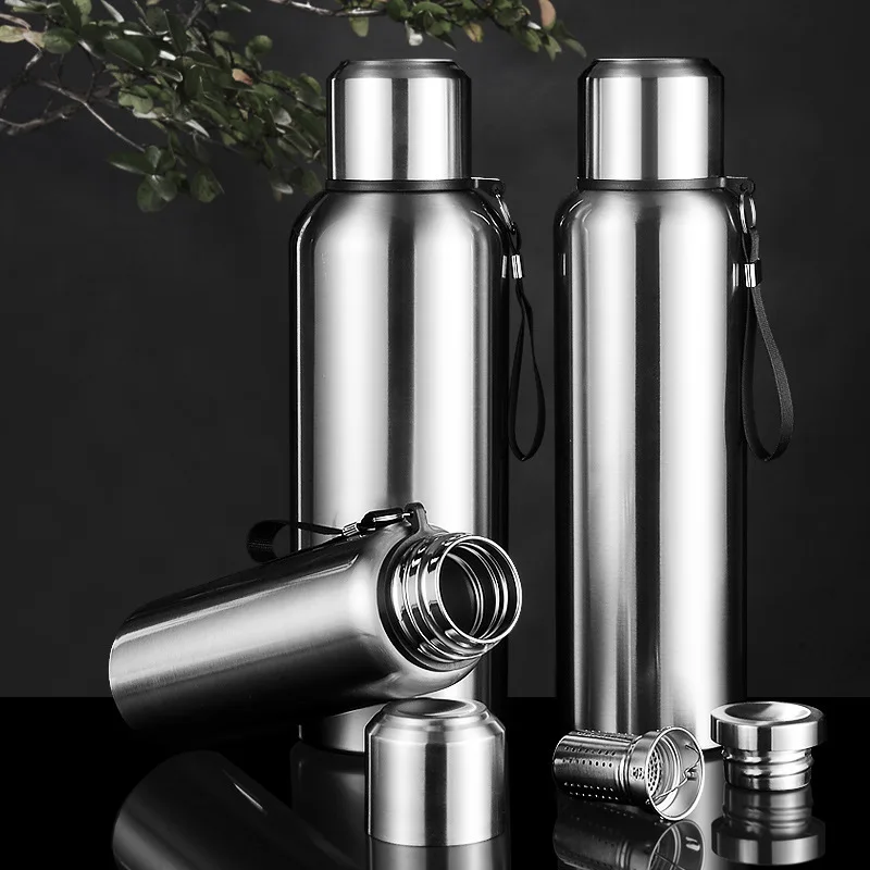 Large Capacity Cold Thermal Thermos Tumbler Stainless Steel Insulated Tea Coffee Water Bottle Insulation Flask Pot Travel Mug
