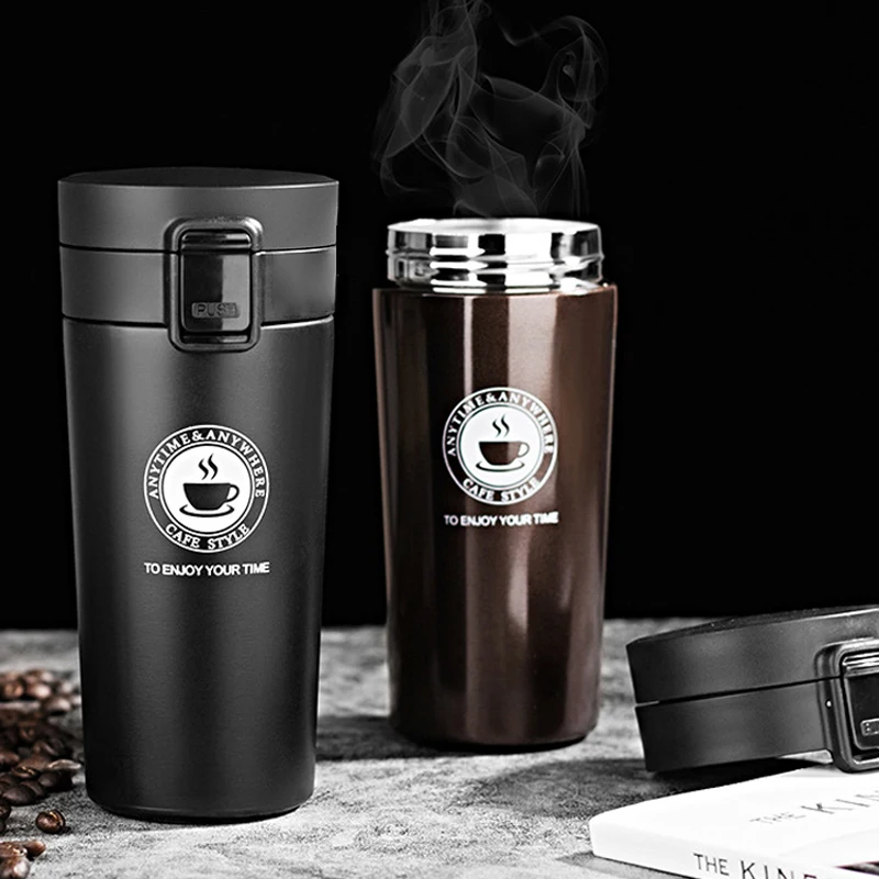 Coffee Mug 304 Stainless Steel Thermos Bottle Vacuum Flask Insulated Cup Thermal Water Bottle For Outdoor Travel