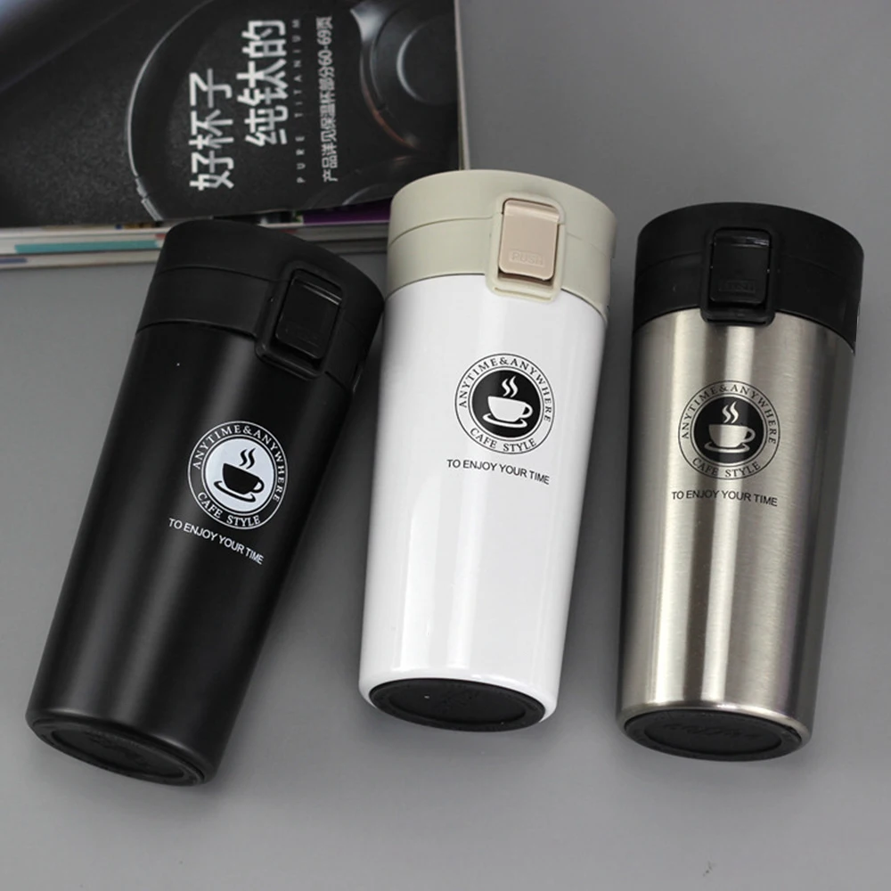 Coffee Mug 304 Stainless Steel Thermos Bottle Vacuum Flask Insulated Cup Thermal Water Bottle For Outdoor Travel