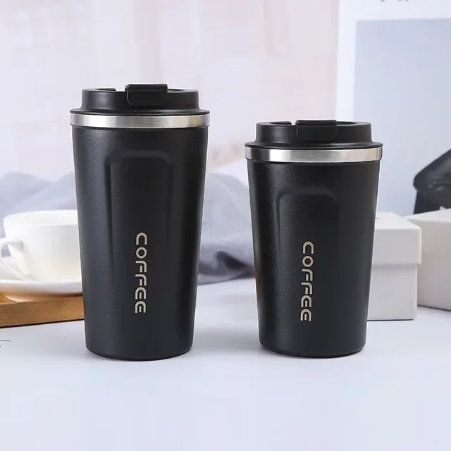 Stainless Steel Coffee Cup 380/510ML Thermos Mug Leak-Proof  Travel Thermal Vacuum Flask Insulated Cup Water Bottle