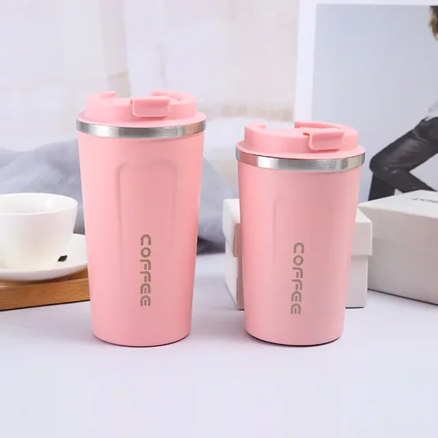 Stainless Steel Coffee Cup 380/510ML Thermos Mug Leak-Proof  Travel Thermal Vacuum Flask Insulated Cup Water Bottle