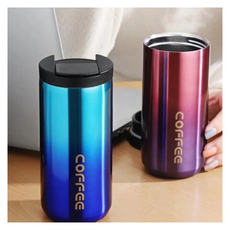400ML Stainless Steel Coffee Thermos Bottle Thermal Mug Leakproof Car Vacuum Flasks Coffee Cup Travel Portable Insulated Bottles