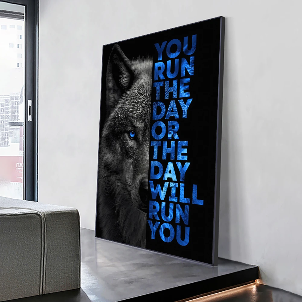 Wild Lion Letter Motivational Quote Art Posters And Prints On Canvas Decorative Wall Art Picture For Home
