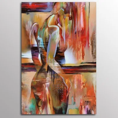 Modern Body Art Sexy Body Nude Beauty Women Oil Painting on Canvas Posters and Prints Cuadros Wall Art Pictures For Living Room