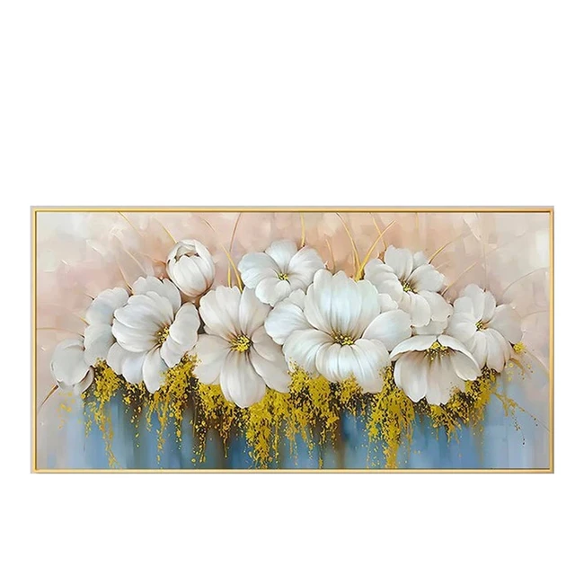 Abstract Colorful Flower Landscape Oil Painting Print on Canvas Large Size Wall Art Canvas Poster Picture for Modern Home Decor