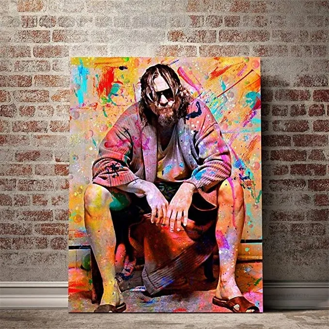 Canvas Art Print Posters The Big Lebowski Toilet Canvas Painting Movies Art Wall Picture for Living Room Fashion Home Decoration