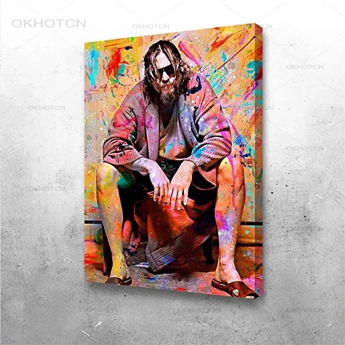 Canvas Art Print Posters The Big Lebowski Toilet Canvas Painting Movies Art Wall Picture for Living Room Fashion Home Decoration