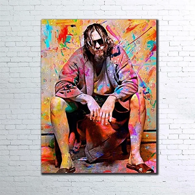 Canvas Art Print Posters The Big Lebowski Toilet Canvas Painting Movies Art Wall Picture for Living Room Fashion Home Decoration