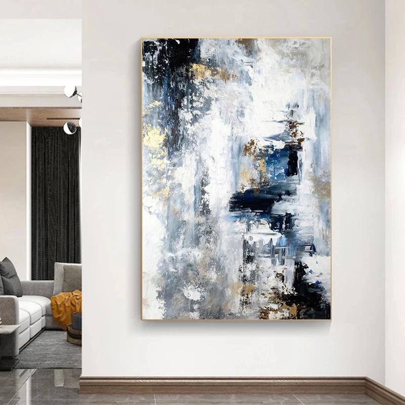 Abstract Oil Canvas Painting Modern Posters and Prints Quadros Wall Art Picture for Living Room Home Design Decoration Cuadros