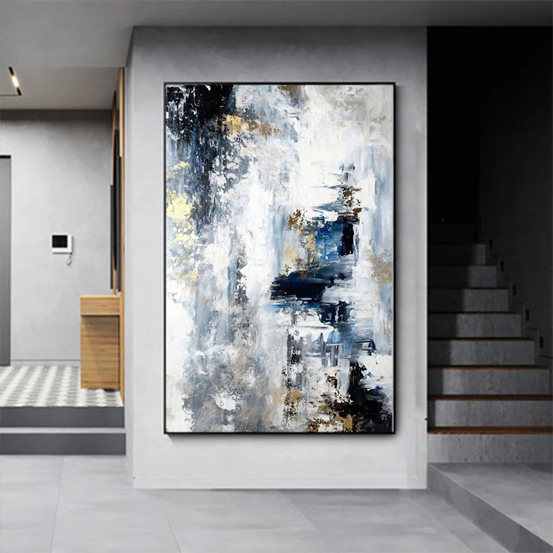 Abstract Oil Canvas Painting Modern Posters and Prints Quadros Wall Art Picture for Living Room Home Design Decoration Cuadros