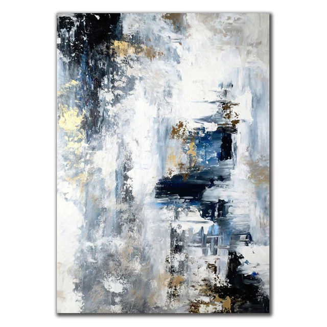 Abstract Oil Canvas Painting Modern Posters and Prints Quadros Wall Art Picture for Living Room Home Design Decoration Cuadros