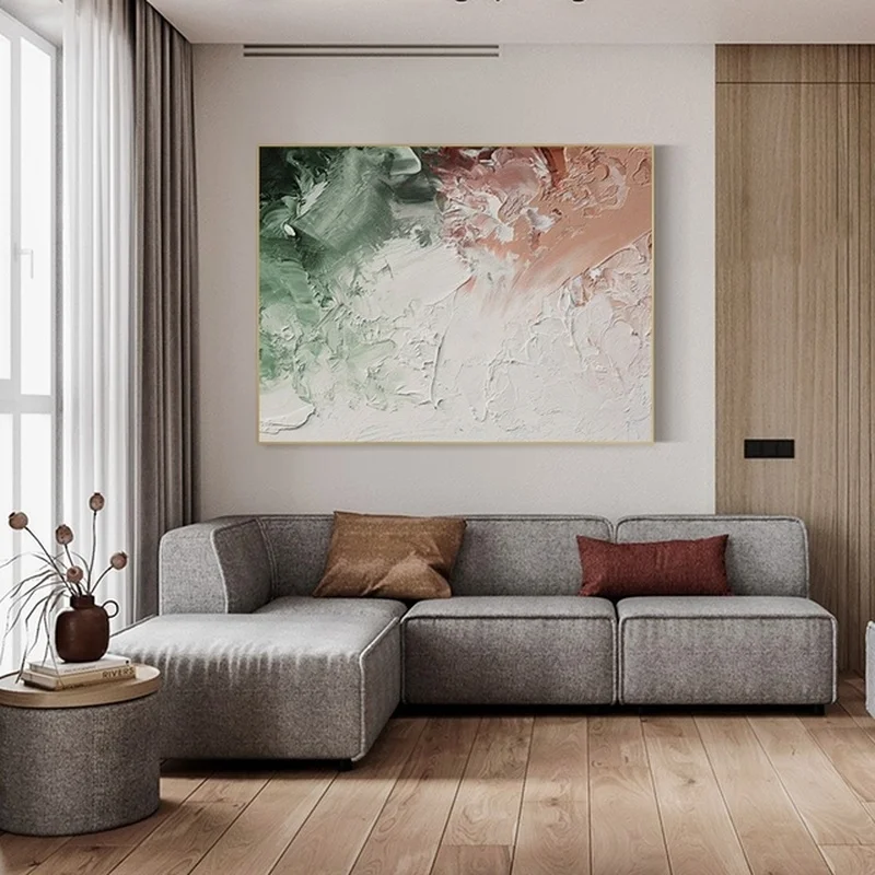 Abstract Oil Painting Block Graffiti Art Posters and Prints Canvas Painting Wall Art Pictures Home Decoration for Living Room