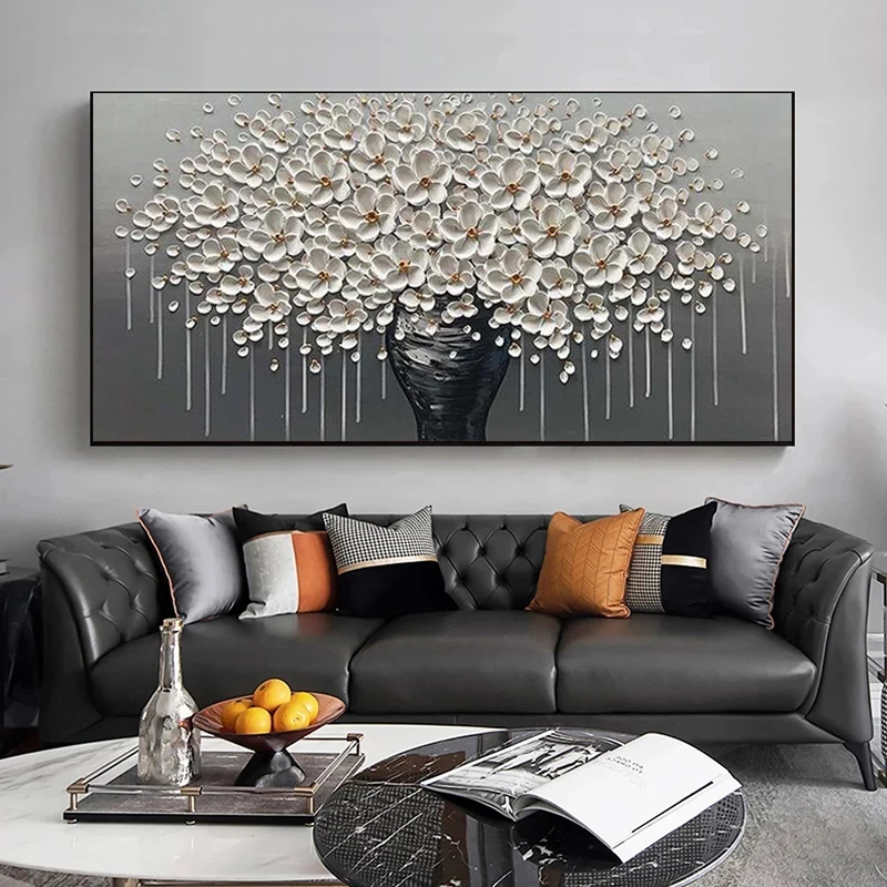 Abstract Tree Flower Luxury Canvas Painting Large Size Posters Minimalism Wall Art Picture Modern Living Room Home Decor