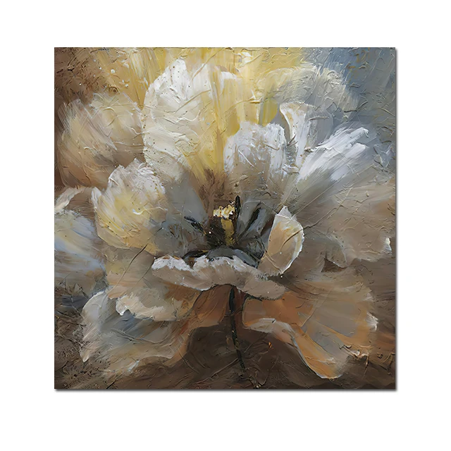 Nordic Style Decorative Abstract Flowers HD Canvas Painting American Light Luxury Wall Picture Room Home Décor Posters