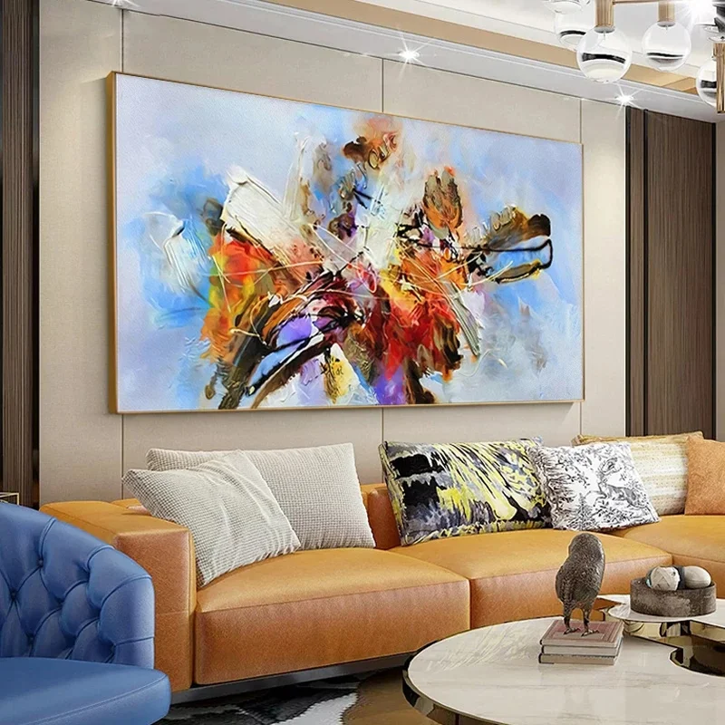 Nordic Abstract Colorful Luxury Canvas Painting on The Wall Art Decorative Picture Modern Living Room Home Décor