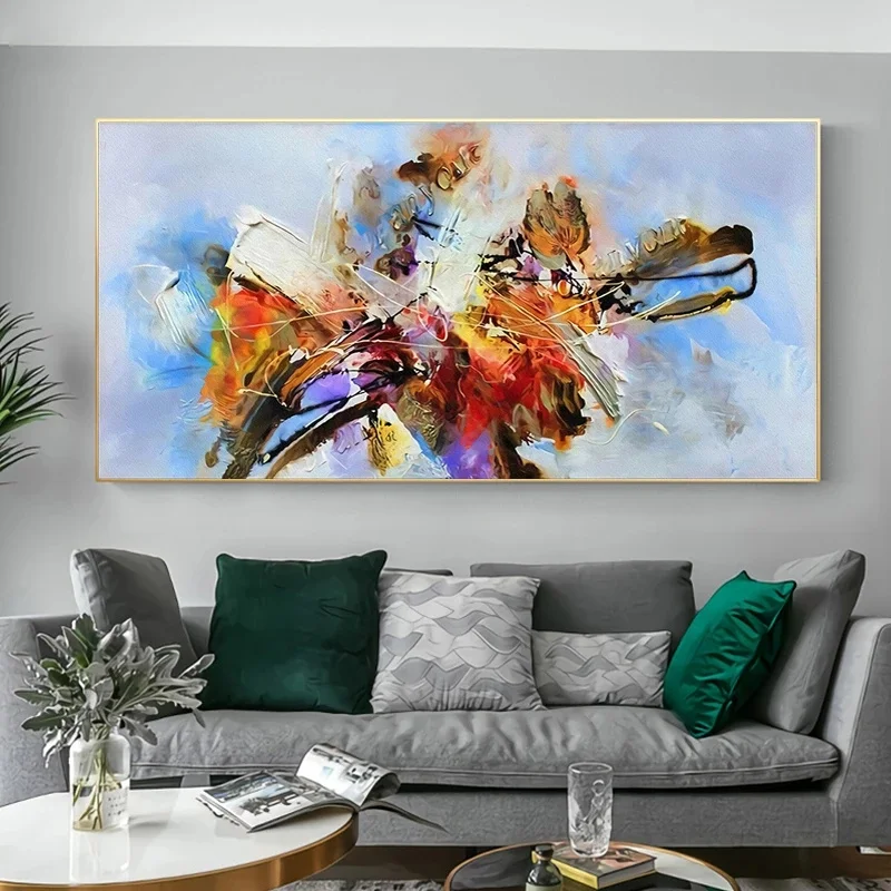 Nordic Abstract Colorful Luxury Canvas Painting on The Wall Art Decorative Picture Modern Living Room Home Décor