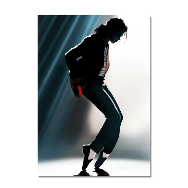 Big Size Art Celebrity Canvas Painting Michael Jackson Dancing Posters and Prints Famous Figure Wall Pictures for Bar Hone Decor