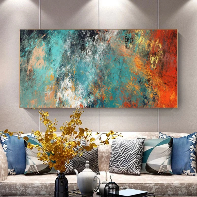 Modern Abstract Clouds Canvas Paintings on The Wall Posters and Print Scandinavian Cuadros Picture for Living Room Decoration