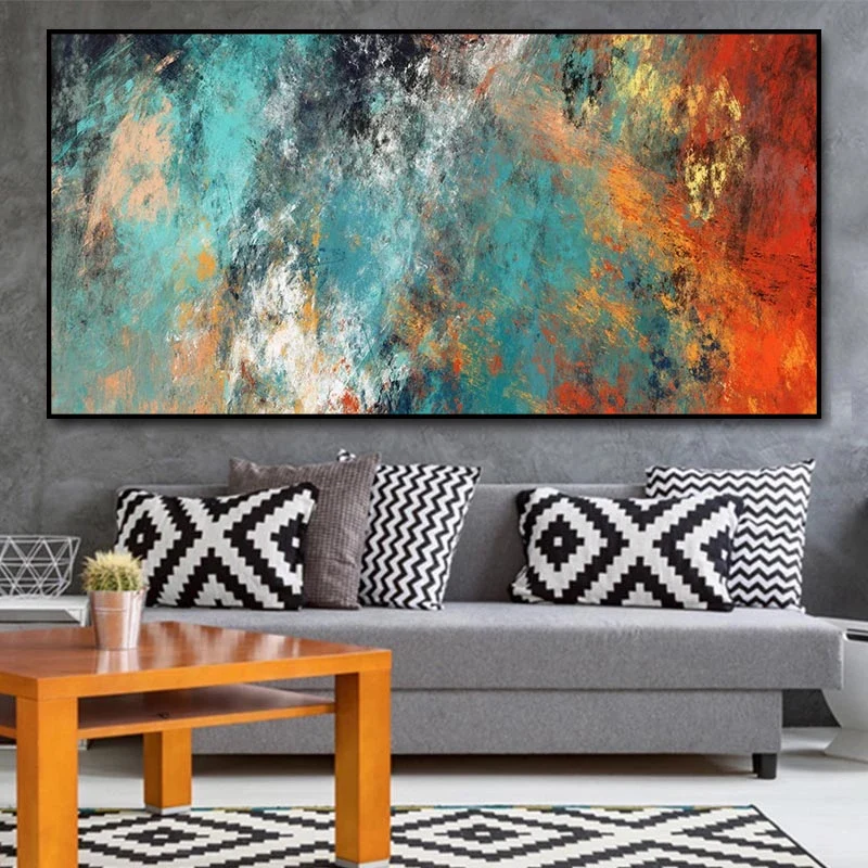 Modern Abstract Clouds Canvas Paintings on The Wall Posters and Print Scandinavian Cuadros Picture for Living Room Decoration